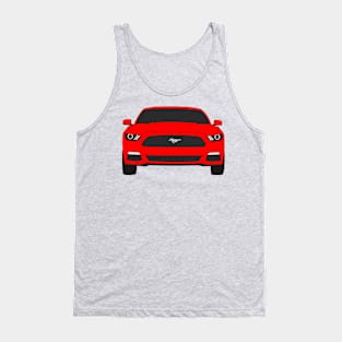 Ford Mustang Front End Race Red Tank Top